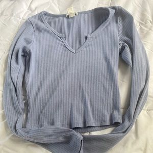 BOZZOLO Blue Long Sleeve Top